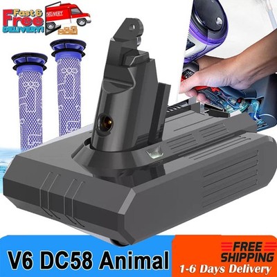 9000mAh Akku für Dyson V6 DC61 DC62 SV05 SV06 SV03 6,0Ah SONY CELL / 3x Filter