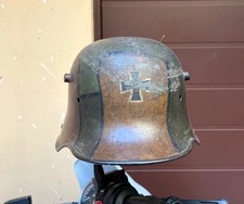 FAVOLOSO ELMETTO HELMET  M16 CAMO MIMETICO GERMANIA WW1 IRON CROSS-FREIKORPS
