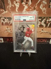 Panini Chronicles Illusions Juan Soto #20 Rookie Nationals PSA 8 MLB Card. rookie card picture