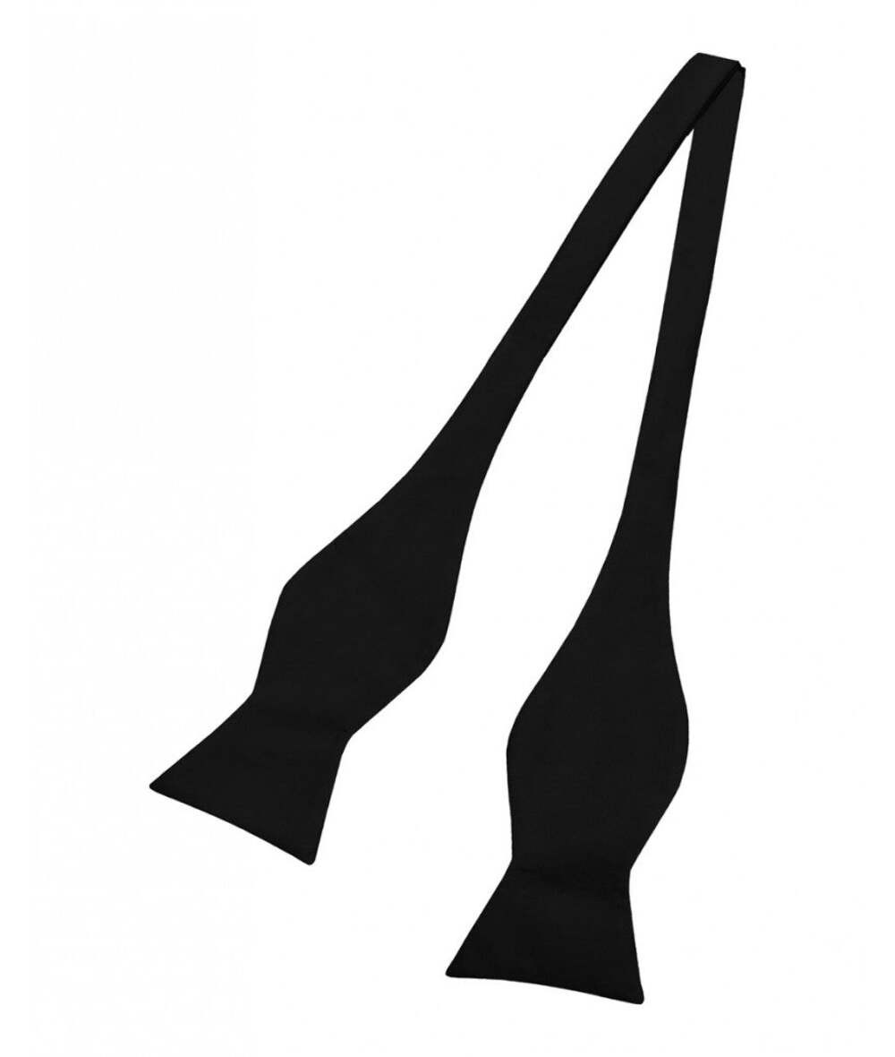 Brand Q STBT100-B Micro Fiber Self Tie Bow Tie Black