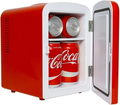 Coca-Cola 4L Classic Mini Fridge / Can Cooler Fits Six Cans Unused Still Works