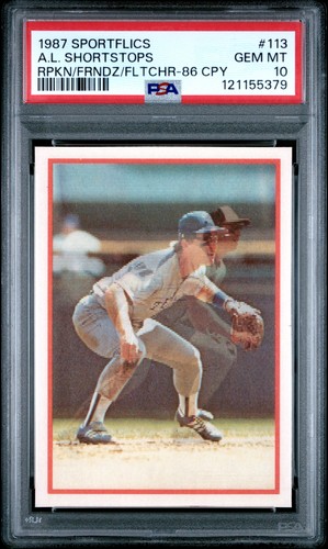 1987 A. L. Shortstops [Ripken, Fernandez, Fletcher] #113
