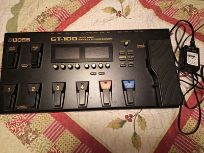 Boss GT-100 Guitar FX Processor Multi Effects Pedal/Power Supply, A-B switch
