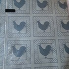 Vtg NIP Country Rooster Blue Gift Wrap Artfaire Cottagecore Wrapping Paper Chick — photo 5