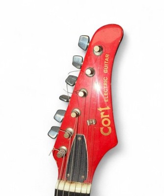 Vintage 1970s Cort Electric Guitar Red MIJ Style Garage Rock w