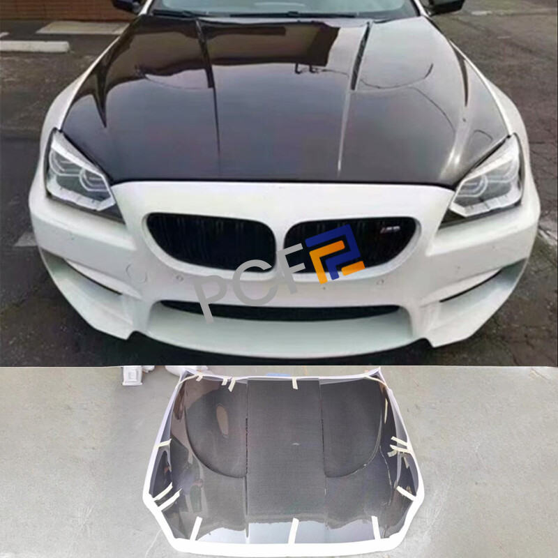 For BMW 6 Series M6 F06 F12 F13 Real Carbon Front Hood Vented 