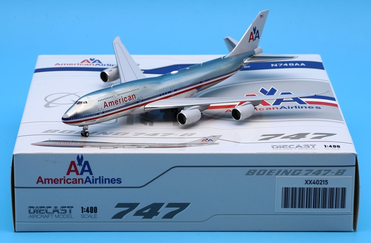 JC Wings 1:400 American Airlines Boeing B747-8i Diecast aircraft