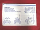 GI Joe Vehicle BLUEPRINTS BADGER 1991 Original Instruction Sheet