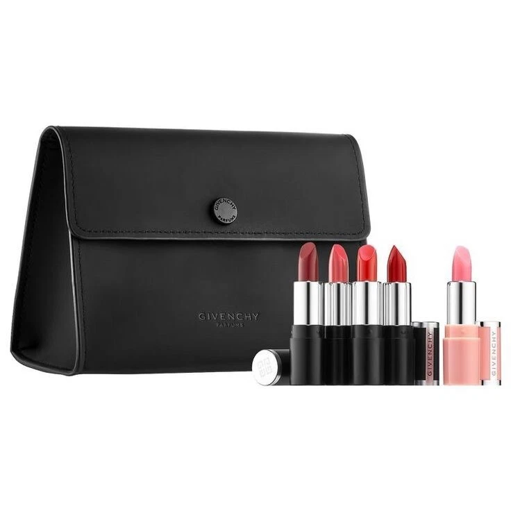NIB Givenchy My Mini Lips Collection 5 Lipsticks + Pouch Gift Set - Image 2 of 4