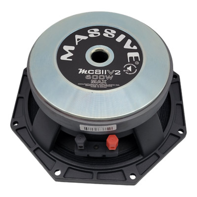 NEW MASSIVE AUDIO MC8IIV2 - 8'''' 600 Watt 8 Ohm Mid-Range Speaker Cast Basket