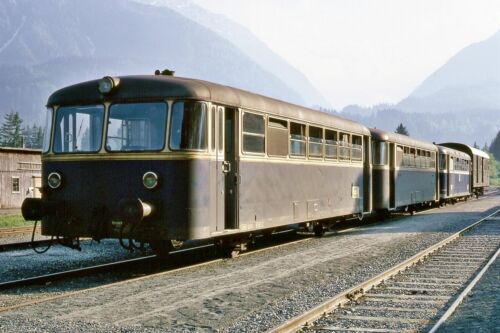 OBB railbus 5081.01 Kotschach-Mauthen, 1969 Austrian Rail Photo ER1238 - Bild 1 von 1