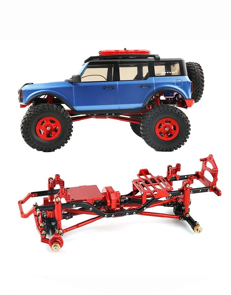 Metal Frame 4WD Climbing RC For 1/24 Axial SCX24 AXI00006 JEEP Ford Liema Bronco - Image 4 of 4