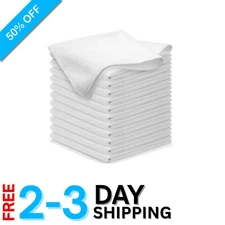 12 Pack of Grip-Root Weave Microfiber Towels – 12.5 Inches for Streak-Free Shine