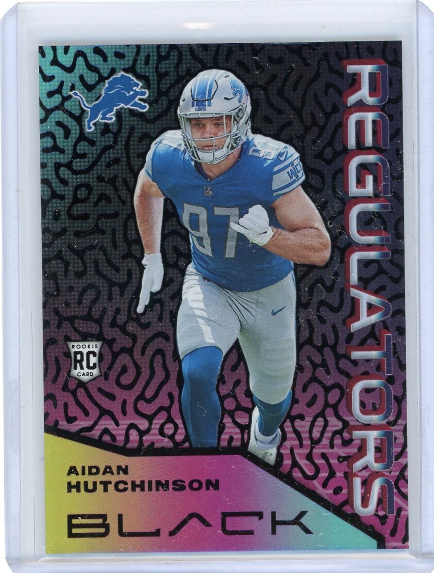 2022 Panini Black Football Regulators Rookie #REG-30 Aidan Hutchinson