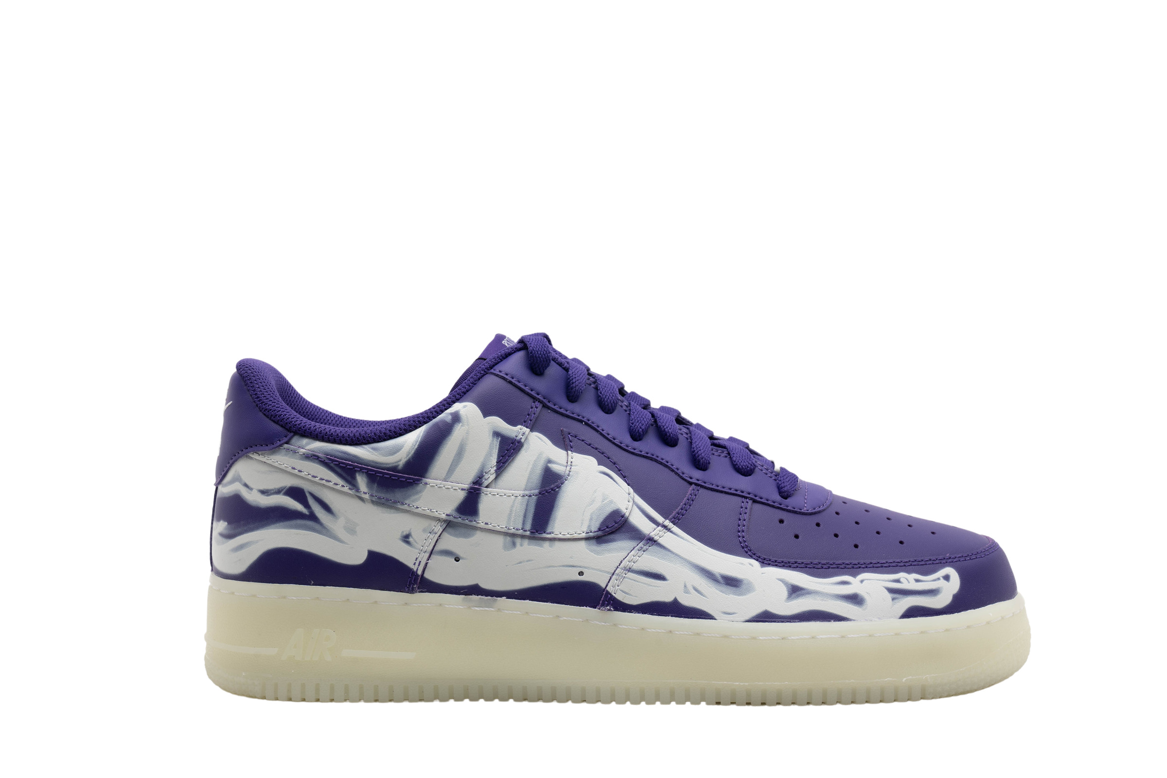 Nike Air Force 1 Low '07 QS Purple Skeleton Halloween 2021 for Sale ...