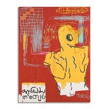 Quadro stampa su tela con vernice effetto dipinto - Basquiat