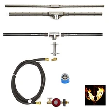 TB50CK: BASIC PROPANE DIY GAS FIRE PIT KIT & 50" LIFETIME WARRANTED 316 BURNER