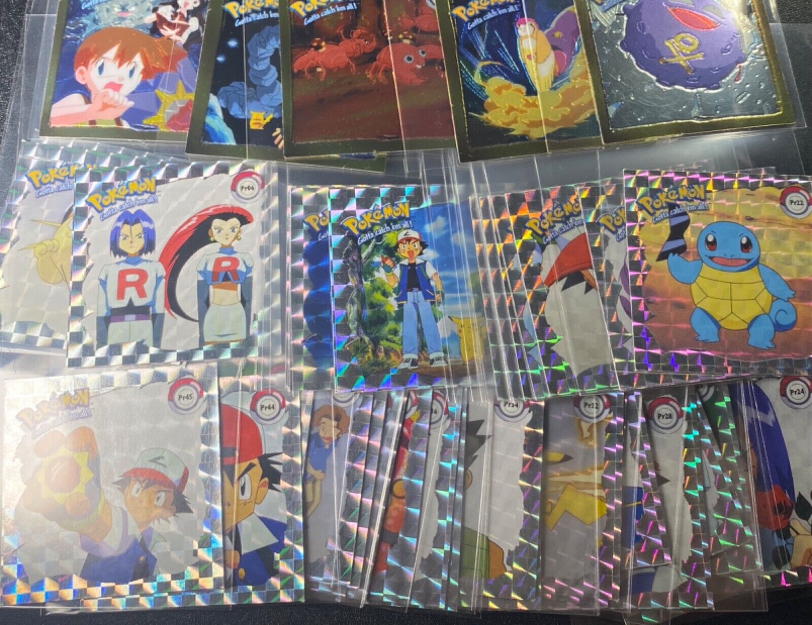 RARE Vintage Pokemon ARTBOX Sticker Lot Charizard #04 - #06 Blastoise #07 -  #09