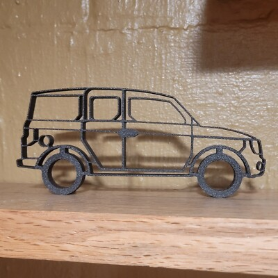 #ad Honda Element Silhouette Design Desktop Display 7 Inch Long Display Piece $18.99