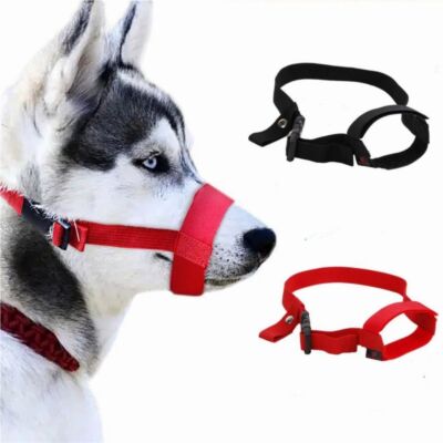 Anti-biting Stop Barking Mouth Cover Adjustable Dog Straps Mask Dog Muzzle  Dog UK