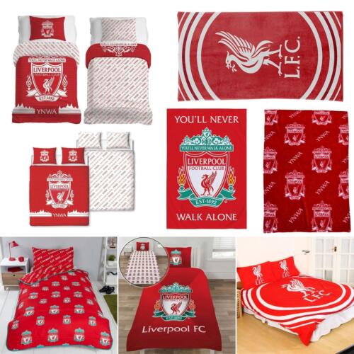 Liverpool FC Range Football - Single & Double Duvet Sets Towels Blankets - Afbeelding 1 van 25