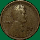 1909-S Lincoln Wheat Cent Very Good VG Coin #44079