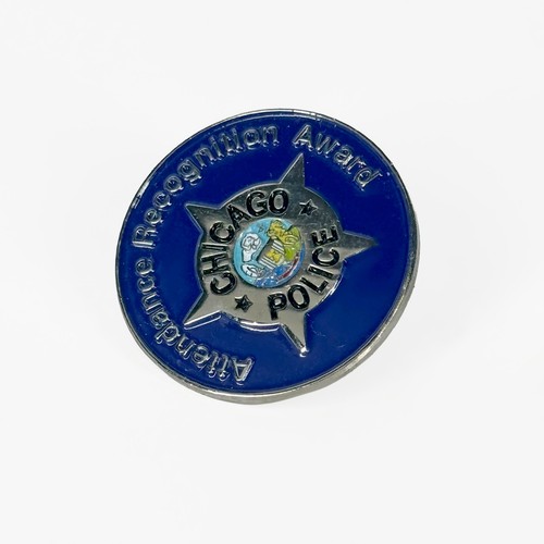 Chicago Police CPD Employee Attendance Recognition Award Vintage Department