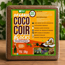 Organic Coir Coco Compost Blocks Peat Free Growing Media 1L