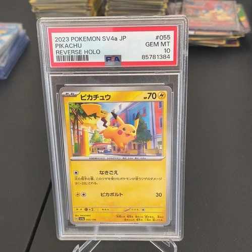 Pikachu 055/190 Sv4a Shiny Treasure Ex Reverse Holo JP PSA 10