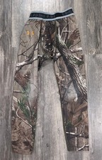 Under Armour Youth Small Camo Performance Apparel Compression Pants Realtree