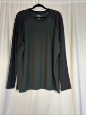 Orvis Classic Collection Raglan Long Sleeve Shirt Mens  XXL Green Baseball Tee