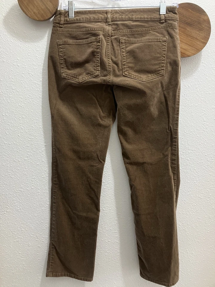Vintage Chaps Womens Size 4P Corduroy Pants Brown Straight Leg 5-Pocket - Image 3 of 4