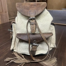 Freebird by Steven ‘Brett’ Backpack white python leather HARD TO FIND!!!
