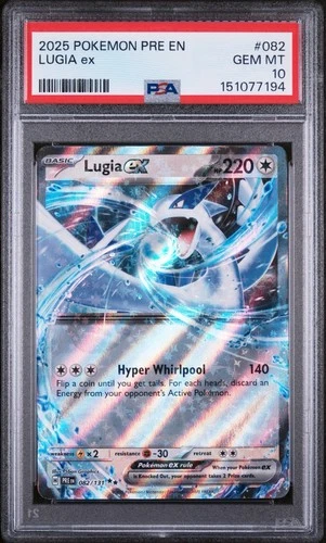 Pokemon - 2025 POKEMON PRE EN-PRISMATIC EVOLUTIONS #082 LUGIA EX PSA 10