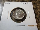 1943 MERCURY DIME UNC     BN