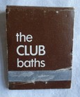 Vintage Matchbook, The Club Baths, Gay Bathhouse, New York City, LGBTQ Interest — photo 2