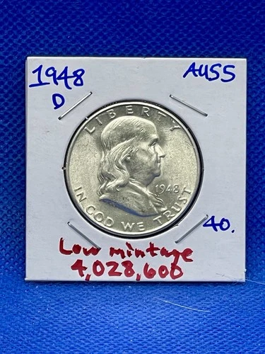 1948-d Franklin Silver Half Dollar