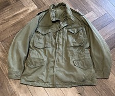 Vintage M-65 Field Jacket US Navy Seabees Talon Zipper Large 1st Pattern