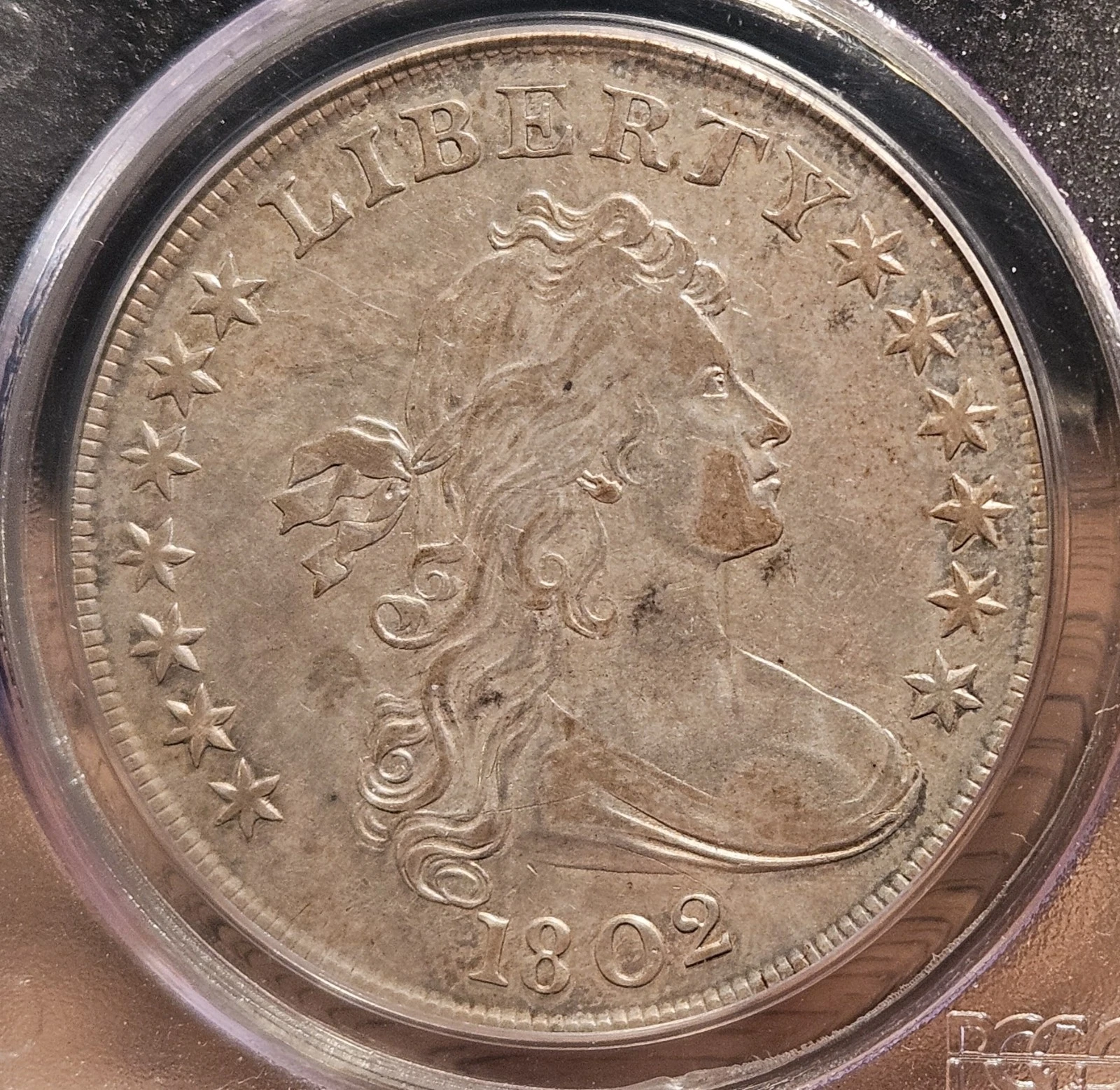 1802 $1 Draped Bust Dollar PCGS VF35 (Doesn't this problem-free coin look XF ?)