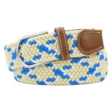 Mixed Color Woven Stretch Braided Belts for Men Women Fashion Elastic Belt