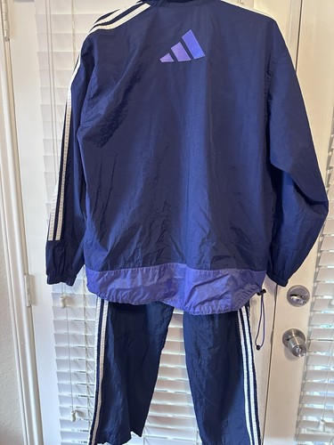 Ladies 90s Vintage Purple/Blue Adidas Track Suit Set Large. AMAZING CONDITION - Picture 11 of 11
