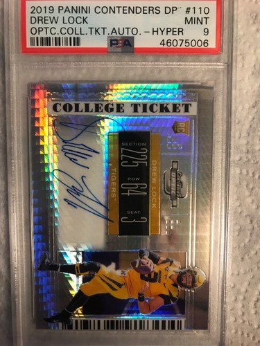 Drew Lock [Optic Hyper] #110 2019 Panini Contenders Draft Picks card