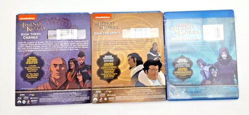 THE LEGEND OF KORRA: BOOK 1-3 Blu-ray & DVD 2 Disc Sets NEW Sealed Limited Ed. - Picture 2 of 2