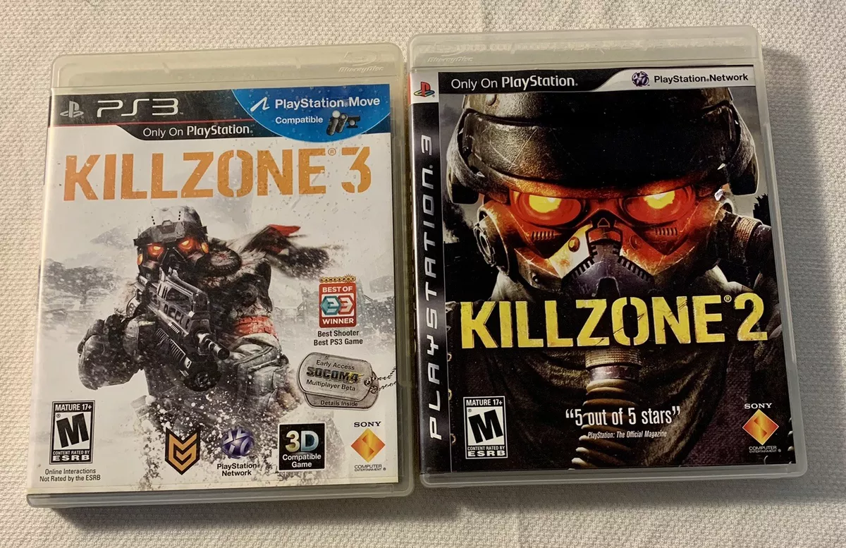 Lot of 2 Killzone 2 & 3 PS3 (B)