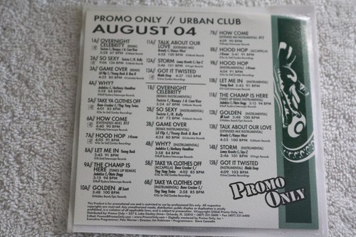 Promo Only Urban Club August 2004 NM USA 2 CD Set Jill Scott Nate Dogg J-Kwon - Bild 2 von 2