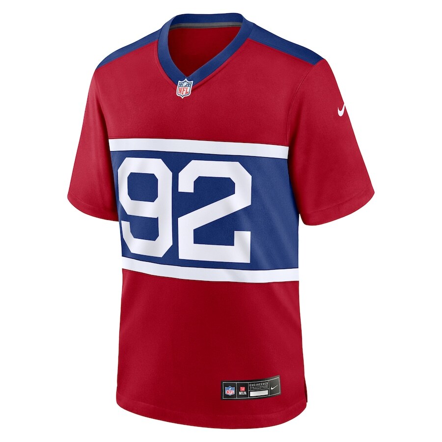 New York Giants Michael Strahan Nike Century Red Alternate 2025