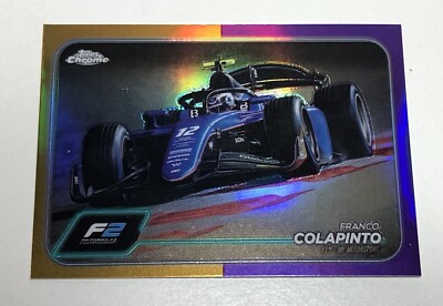 2024 Topps Chrome Formula 1 Franco Colapinto F2 SP Gold/Purple