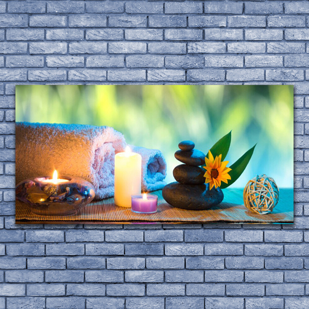 Impression sur verre acrylique d'art moderne grand format 140x70 cm