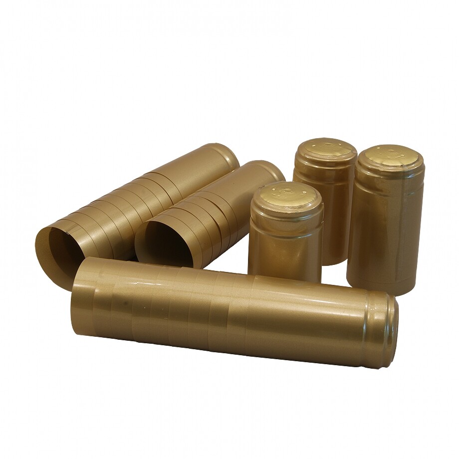 Shrink Capsules - For Wine Bottles - Gold - Pack of 30 - Home Winemaking