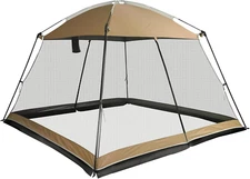Screen House 10X10 Ft Square Camping Canopy Tent Sun Shade Gazebo Sh
